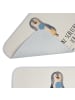 Mr. & Mrs. Panda Badteppich Pinguin Lolli mit Spruch in Weiß