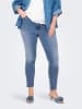 ONLY Carmakoma Skinny Jeans in Light Medium Blue Denim