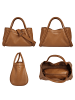 Cluty Handtasche 2 in 1 in cognac