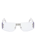 GCDS Unisex Sonnenbrillen Rechteck Transparent