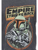 Recovered T-Shirt Star Wars The Empire Strikes Back Boba Fett in Dunkelgrau