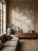 KADIMA DESIGN Teppich Kurzflor Abstrakt pflegeleicht Wohnzimmer Schlafzimmer Flur in Beige