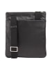 DuDu Panay Umhängetasche Leder 24 cm schwarz