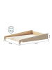 BusyKids Wickelaufsatz in Natur 54 x 72 cm