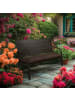 relaxdays Gartenbank in Braun - (B)118 x (H)78 x (T)66 cm