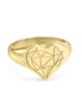 LIEBESKIND BERLIN Ring Broken Heart Chunky in gold