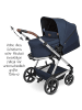 ABC-Design Kombi-Kinderwagen Timbo 4 - inkl. Babywanne in blau,silber