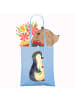 Mr. & Mrs. Panda Tote Bag Pinguin Blumen ohne Spruch in Sky Blue