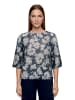 Betty Barclay Strickpullover mit Print in Dark Blue/Beige