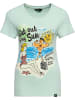Queen Kerosin Shirt "Classic T-Shirt Get out of my sun" in Grün