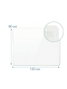 relaxdays Bodenschutzmatte in Transparent - (B)120 x (T)90 cm