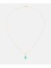 Diamant L'éternel Kette mit Anhänger, mit Smaragd, 375 Gelbgold