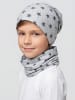 TupTam Unisex Kinder Beanie Mütze Schlauchschal Set in grau
