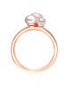 Lulu & Jane Perlen-Ring Sterling Silber Süßwasser-Zuchtperle in roségold