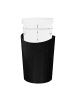 relaxdays Papierkorb in Schwarz - 9 L