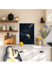 Mr. & Mrs. Panda Poster Planet minimalistisch Design mit Spruch in Weiß