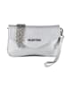 Valentino Ariel Mir Clutch Tasche 21 cm in argento