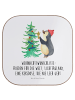 Mr. & Mrs. Panda Untersetzer Pinguin Weihnachtsbaum mit Spruch in Weiß