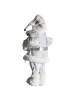 Beliani Dekofigur NELAUG in Silber/Weiß - (W) 20 x (H) 48 x (L) 11 cm