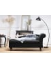 Beliani Chaiselongue LUIRO in Schwarz/Braun - (W) 160 x (H) 77 x (L) 70 cm
