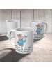 Mr. & Mrs. Panda Tasse Fische Flow Spaß mit Spruch in Weiß