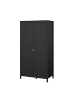ebuy24 Kleiderschrank Madrid Schwarz 103 x 59 cm