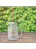 Mr. & Mrs. Panda Trinkglas Mason Jar Otter Bauch mit Spruch in Transparent