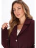 faina Women Coat in burgundy