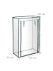 relaxdays Tomatengewächshaus in Transparent - (B)100 x (H)150 x (T)50 cm