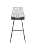 Beliani 2-tlg Barhocker BISBEE in Schwarz