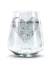 Mr. & Mrs. Panda Gravur Glas Mäuse Herz ohne Spruch in Transparent