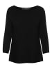 Vero Moda Eleganter 3/4 Arm Rippstrick Pullover VMNORA in Schwarz