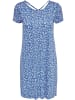 ONLY Lockeres Mini Basic Shirtkleid mit Rücken Ausschnitt ONLBERA in Blau