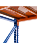 Beliani Ablageregal FIUGGI in Orange/Blau - (W) 200 x (H) 200 x (L) 60 cm