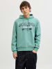 Jack & Jones Kapuzenpullover in Mineral Blue