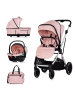 Chipolino Kombikinderwagen Aurora 3 in 1 in rosa