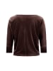 Zero  Halbarm-Shirt mit Fledermausärmeln in Black Coffee