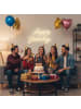 relaxdays LED Schild „Happy Birthday“ in Warmweiß