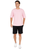 Reichstadt Reichstadt Regular Fit T-Shirt Herren Shoulder Drop 25RS071 Pink 3XL