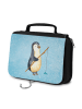 Mr. & Mrs. Panda badtasche Pinguin Angler ohne Spruch in Eisblau