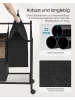 SONGMICS Wäschekorb Stevie in Schwarz - (B)38.5 x (H)81.5 x (T)86.5 cm
