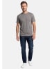 Lerros T-Shirt Basic in Grau / dunkelblau