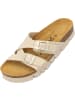 palado Plateau-Pantoletten in beige lack
