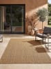 KADIMA DESIGN Teppich Outdoor VIGOLENO modern Uni Wohnzimmer Schlafzimmer in Ockerbraun