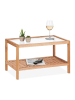 relaxdays Beistelltisch in Natur - (B)60 x (H)35 x (T)40 cm