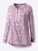 WITT WEIDEN Long-Sweatshirt in mauve-weiß-gemustert