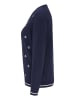 GOLDNER Zeitloser Pullover mit Anker-Stickereien in marine / weiß