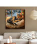 OnlyWow Leinwand Bilder Bernsteinfarben