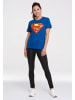 Logoshirt T-Shirt DC - Superman Logo Clean in blau