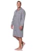 NORMANN Langarm Nachthemd gewebt - 88880 in dunkelgrau